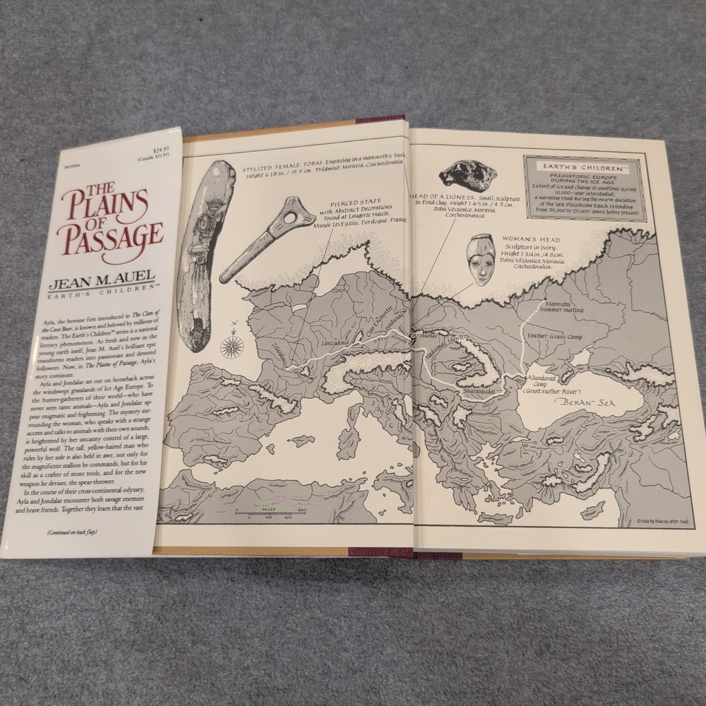 The Plains of Passage Jean M Auel First Edition, 1st Printing Hardcover Book‎ - Picture 2 of 3